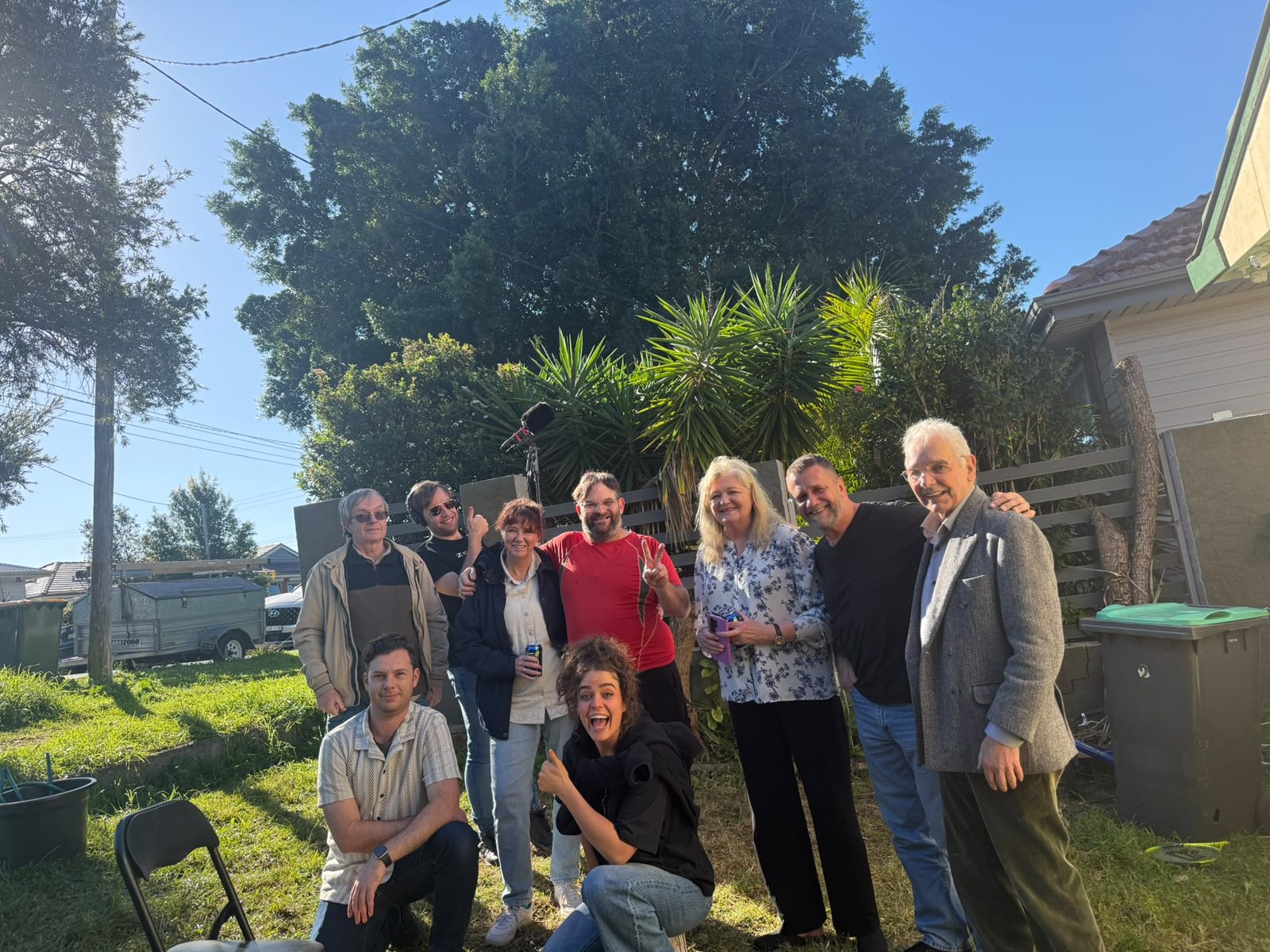 Derak & Friends cast and crew on location